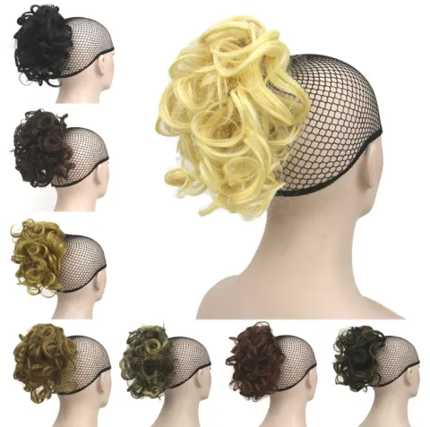 Wigs, shrapnel, ponytail, fluffy hair bag, curling iron, hair extension, short h