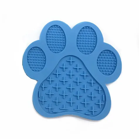 Silicone Slow Feeding Sucker Dog Licking Pad Blue - Shop at LoveMi
