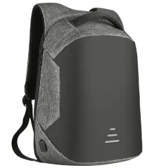 Full Anti-theft Backpack USB Charging Business Pack - Grey - View 1