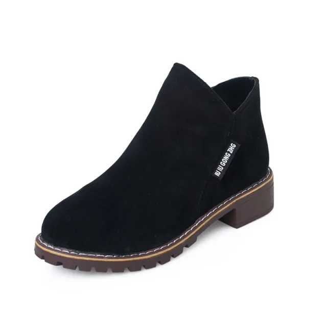Plus velvet Martin boots Black - Shop at LoveMi