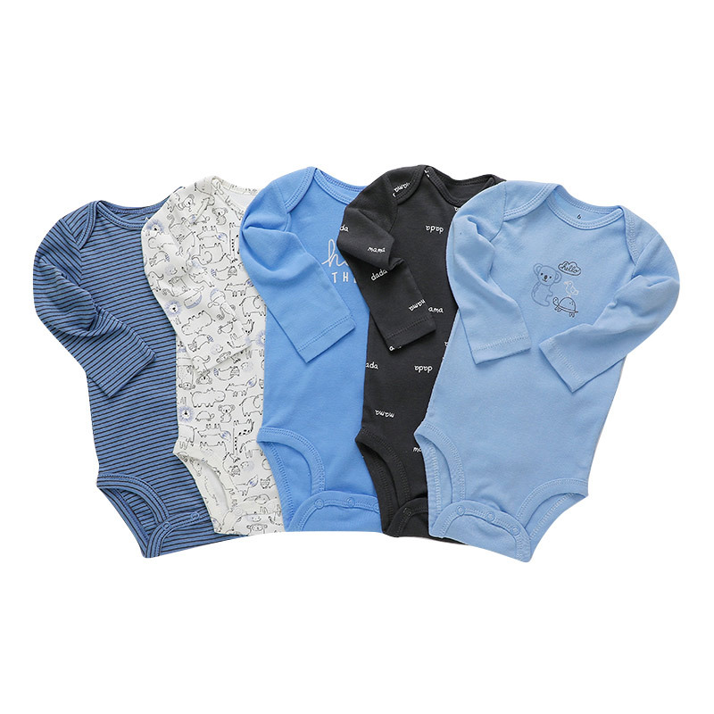 Five-piece Baby Long-sleeved One-piece Suit