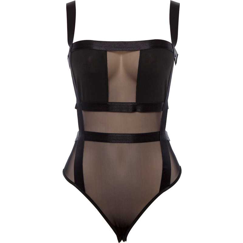 Women's sling mesh bodysuit Black - Shop at LoveMi