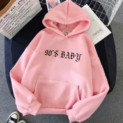 Autumn And Winter All-Match Hooded Sweater - Pink - View 1