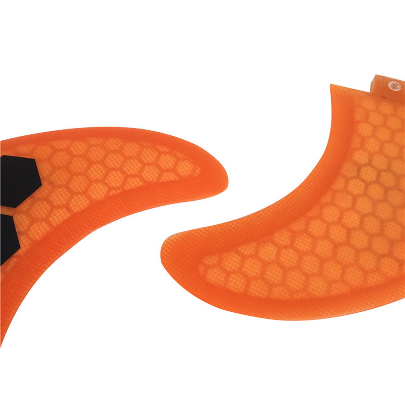 Fiberglass Colorful Surfboard Fin honeycomb green orange Thruster Future FCS Future surf fins size G5 carbon Surfing Accessoire