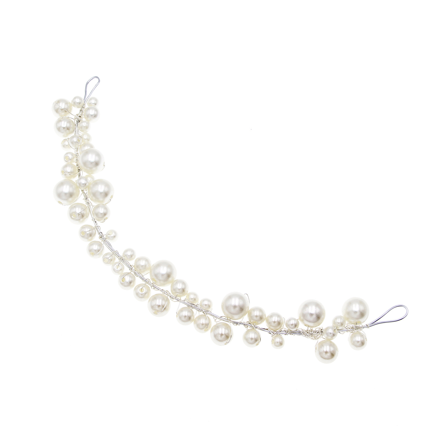 Bride fashion handmade big pearl headband