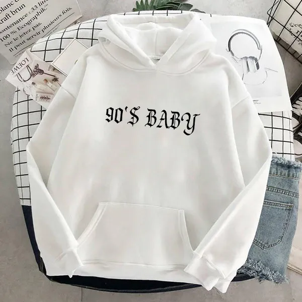 Autumn And Winter All Match Hooded Sweater White - Shop at LoveMi