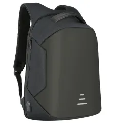Full Anti-theft Backpack USB Charging Business Pack - Black - View 1