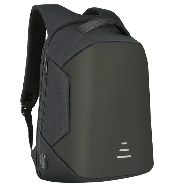 Full Anti theft Backpack USB Charging Business Pack Black - Shop at LoveMi