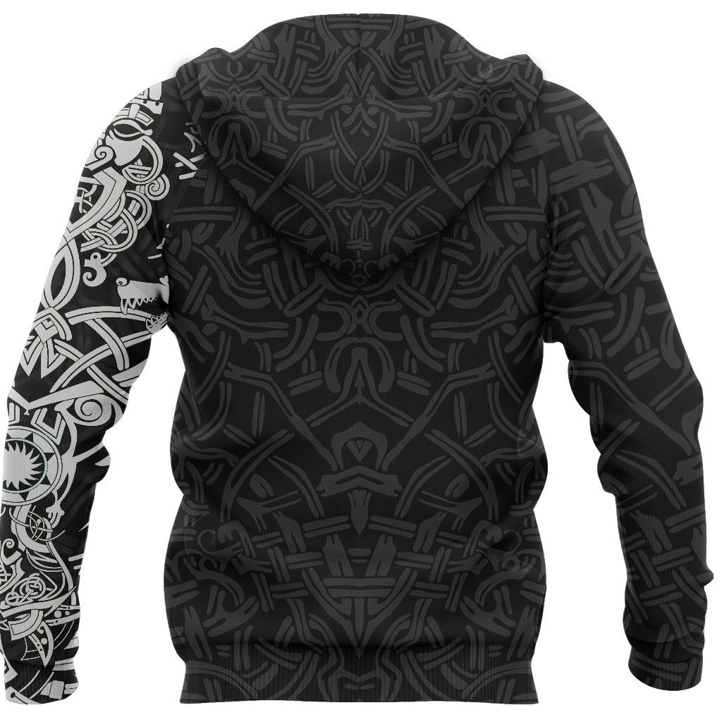 Five-Pointed Star Print Pullover Hoodie Fashionable Loose Sweater
