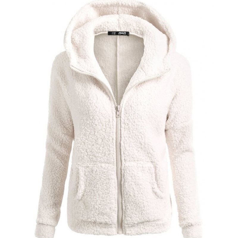 Color long-sleeved hooded zipper cardigan sweater sweater