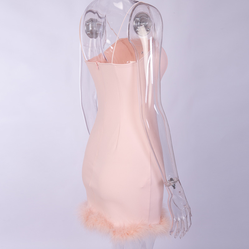 Turkey hair stitching skirt