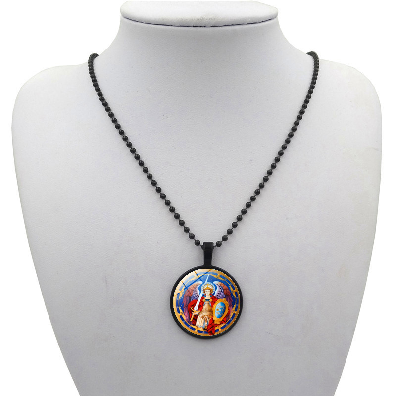 Archangel Saint-Marie Time Gemstone Necklace