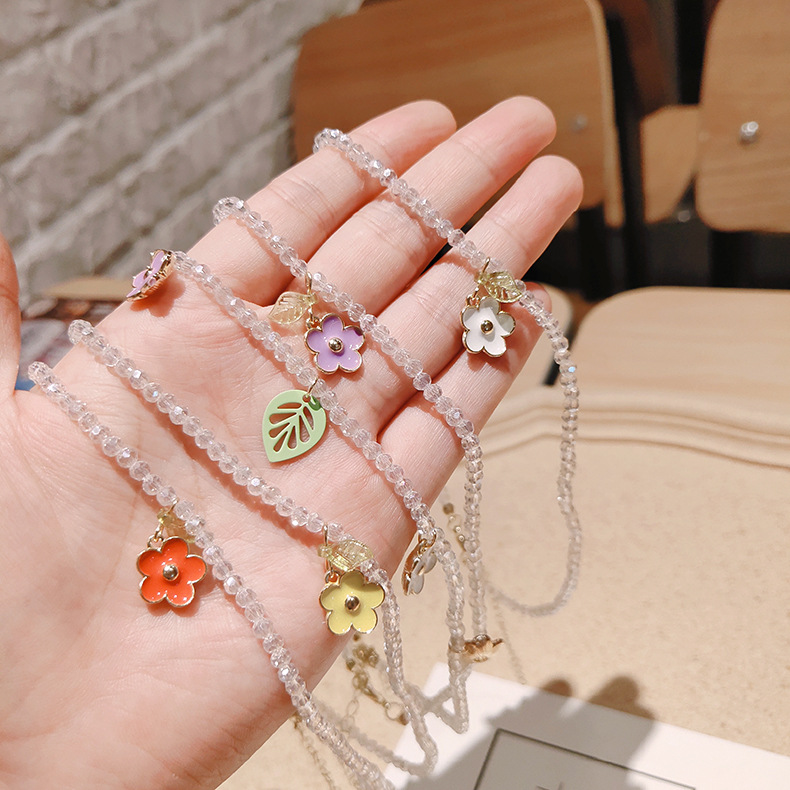 Creative Flower Beaded Ladies Clavicle Necklace