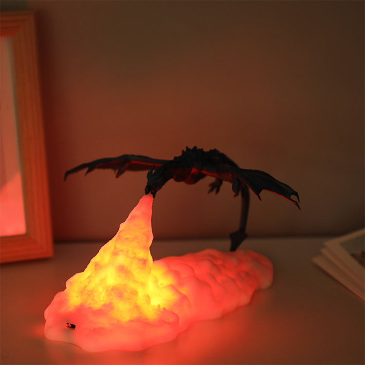 3D Printed Dragon Lamp, picture 2 of 4