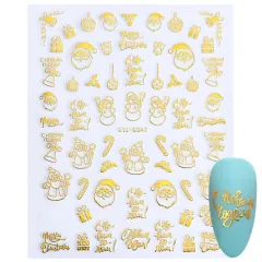 Nail decal jewelry - G042 Gold - View 1