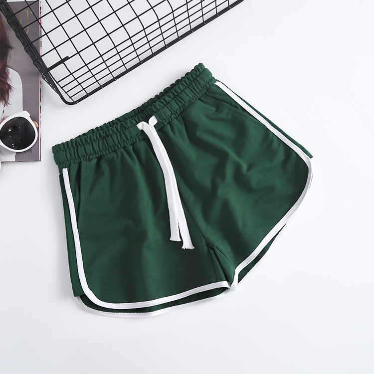 Women's sports casual shorts drawstring short Green - Shop at LoveMi