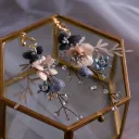 Dark Blue Earrings