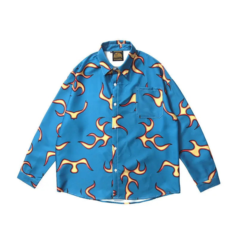 Graphic print long sleeve shirt