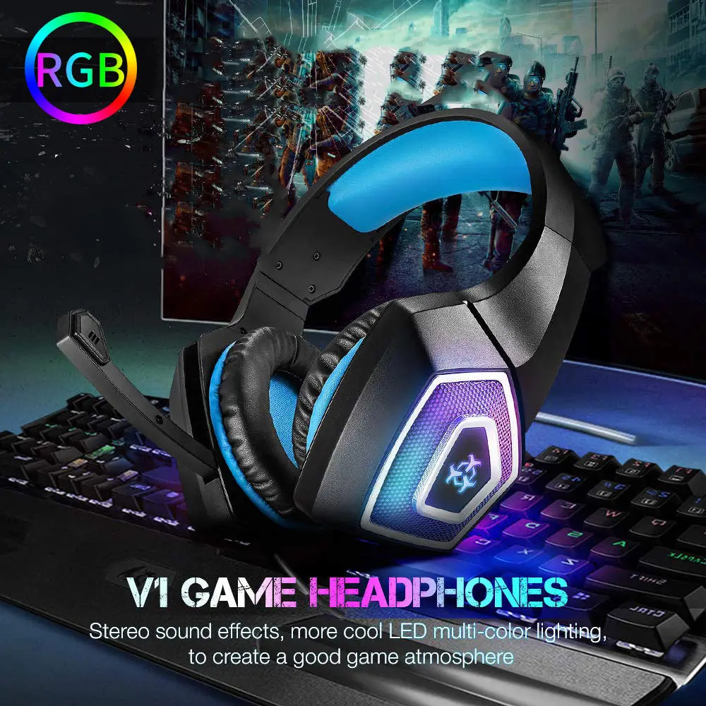 Gaming Headset RGB Lighted Wired