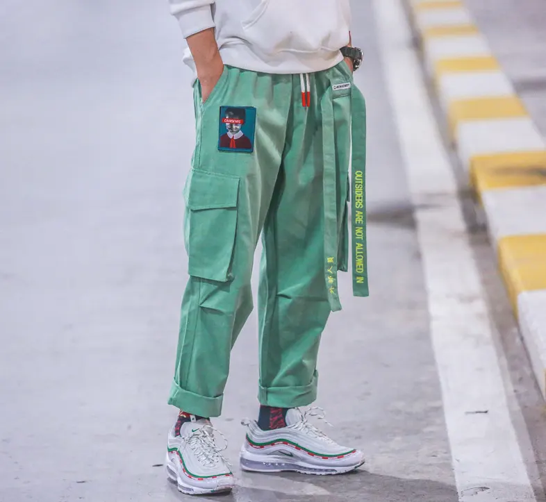 Influx Male Harajuku Hong Kong Wind Ins Overalls Men's