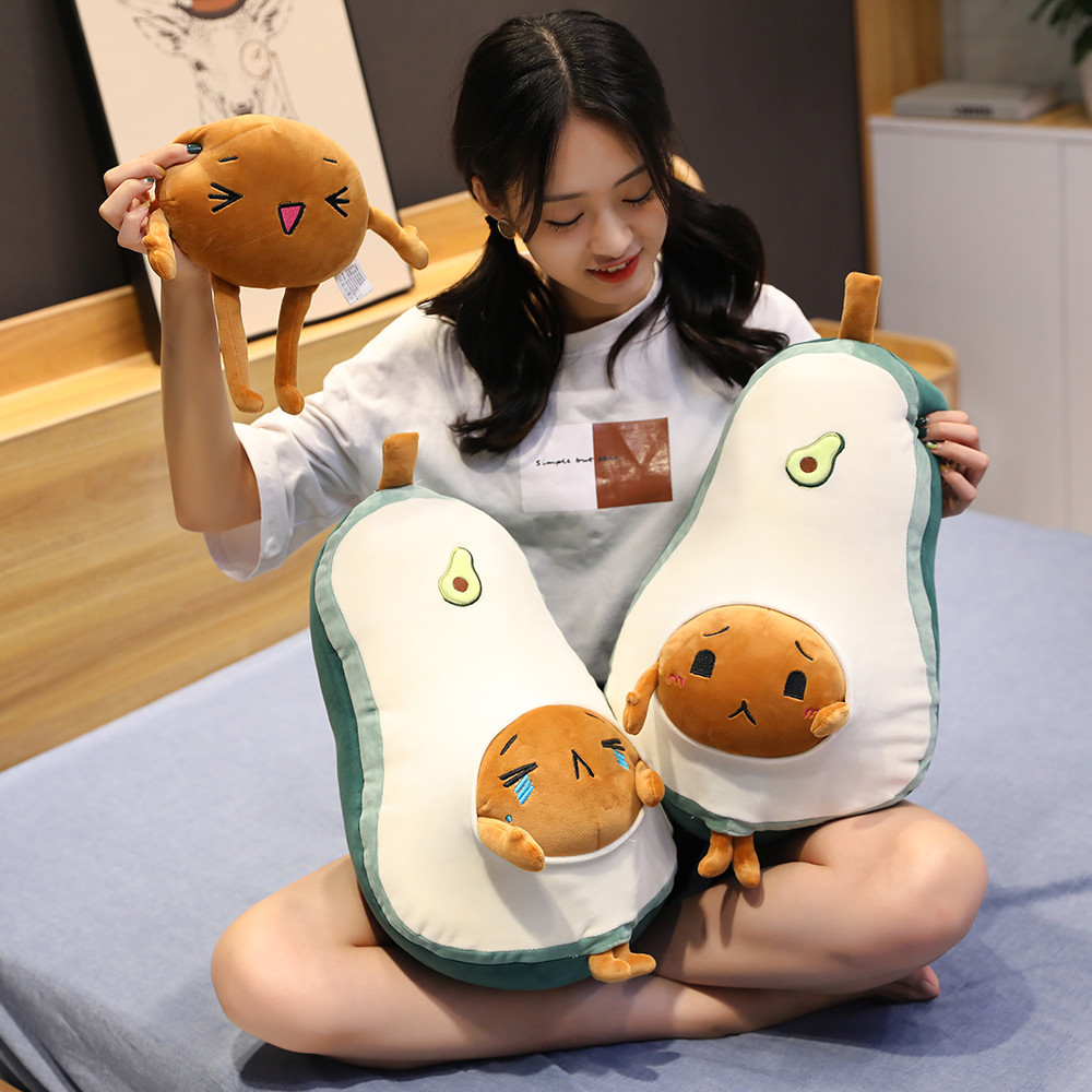 Avocado plush toy pillow doll