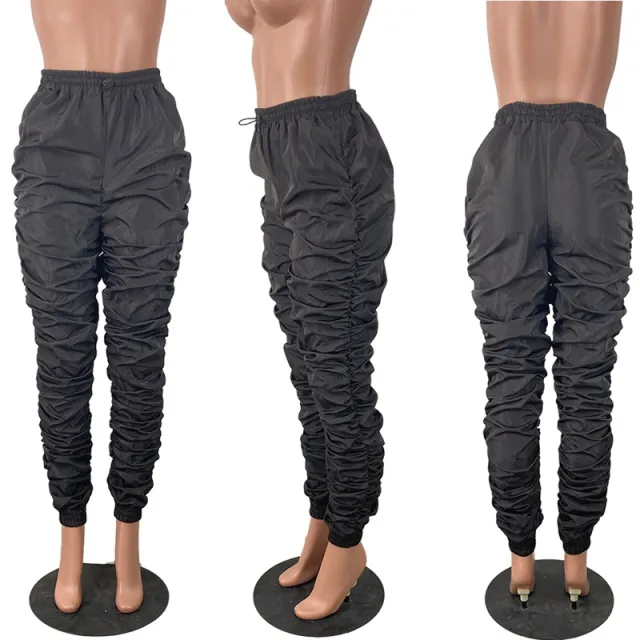 Pure Color Personality Temperament Elastic Waist Coffee - Shop at LoveMi