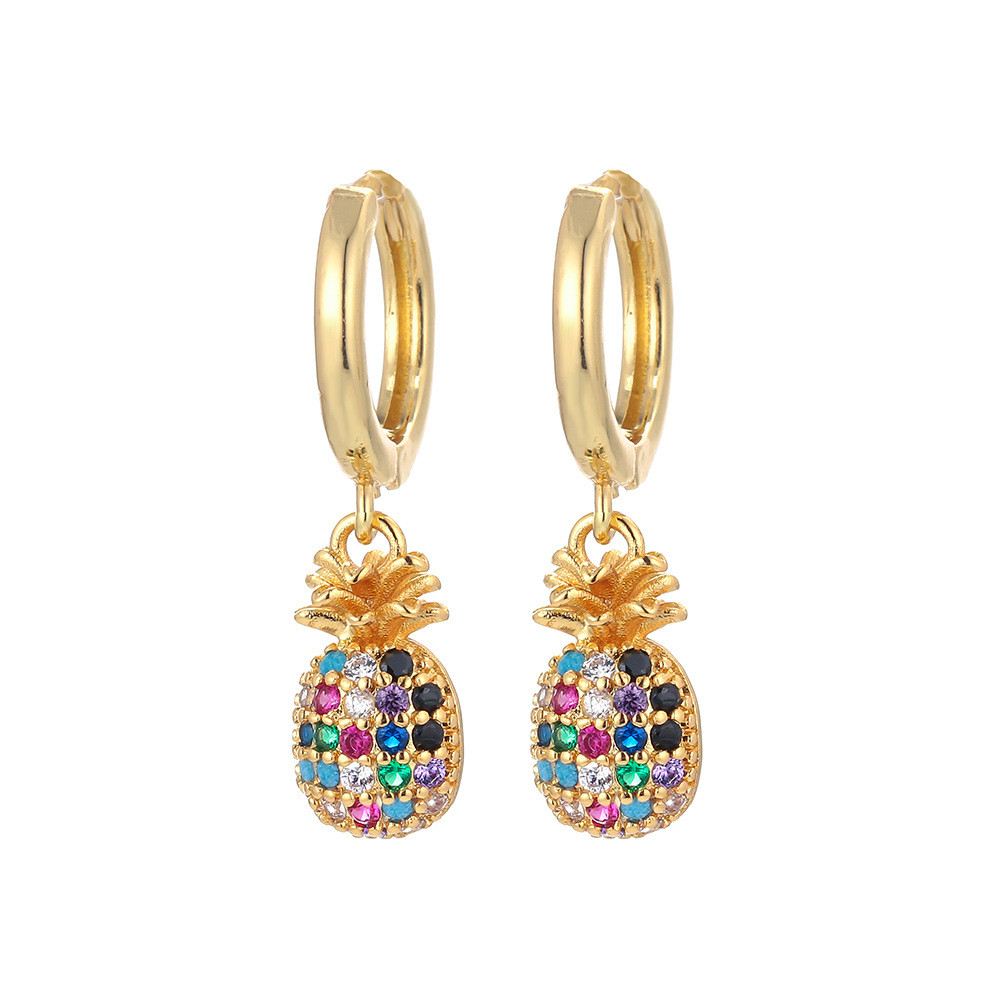 Creative Personality Pineapple Cactus Earrings Diy Earrings