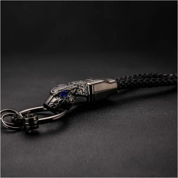 Hand woven keychain Black - Shop at LoveMi
