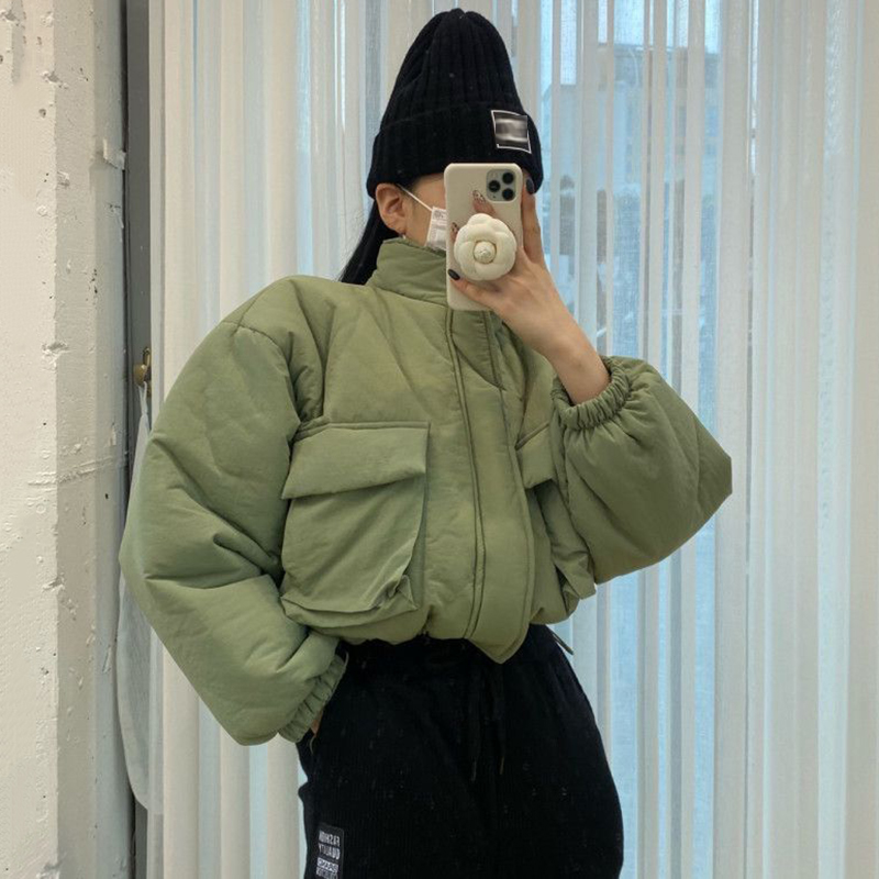 Two-Pocket Loose Little Man Workwear Short Coat