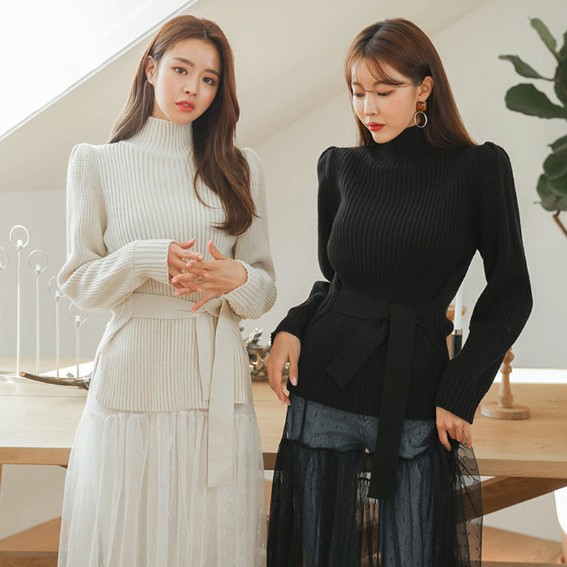 All-match turtleneck sweater