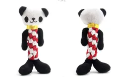 Pet plush vocal toy dog molar vocal toy - Black Panda - View 1