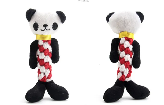 Pet plush vocal toy dog molar vocal toy Black Panda - Shop at LoveMi