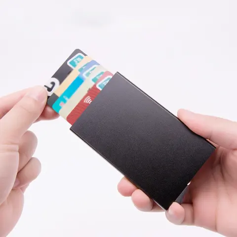 High-grade Alumina Mult-card Holder Solid Color Automatic Pop-up Anti-theft