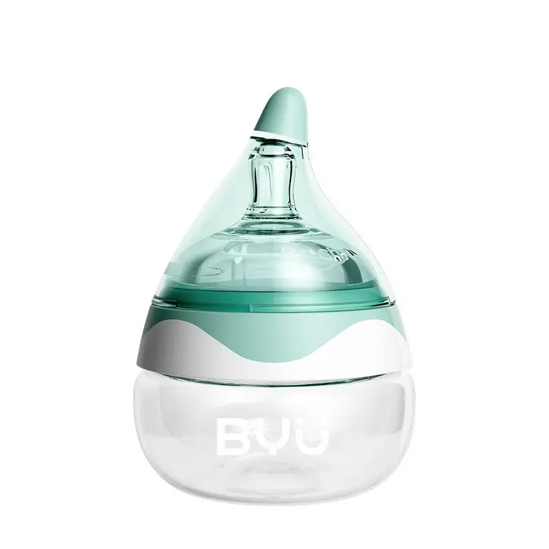 Glass anti-colic bottle