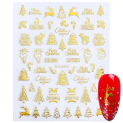 Nail decal jewelry - G044 Gold - View 1
