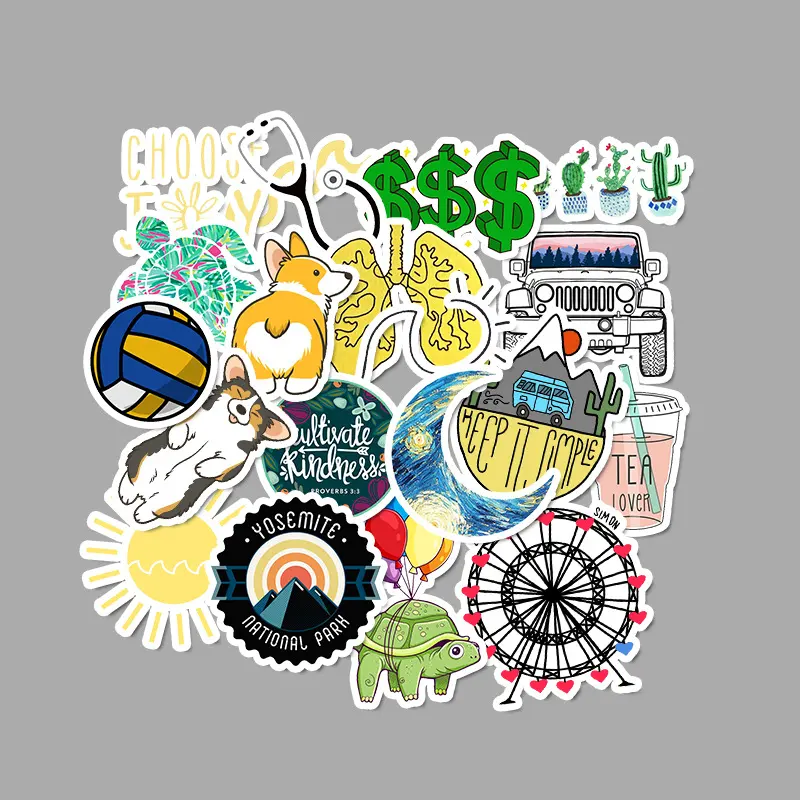 Suitcase Sticker Waterproof Graffiti