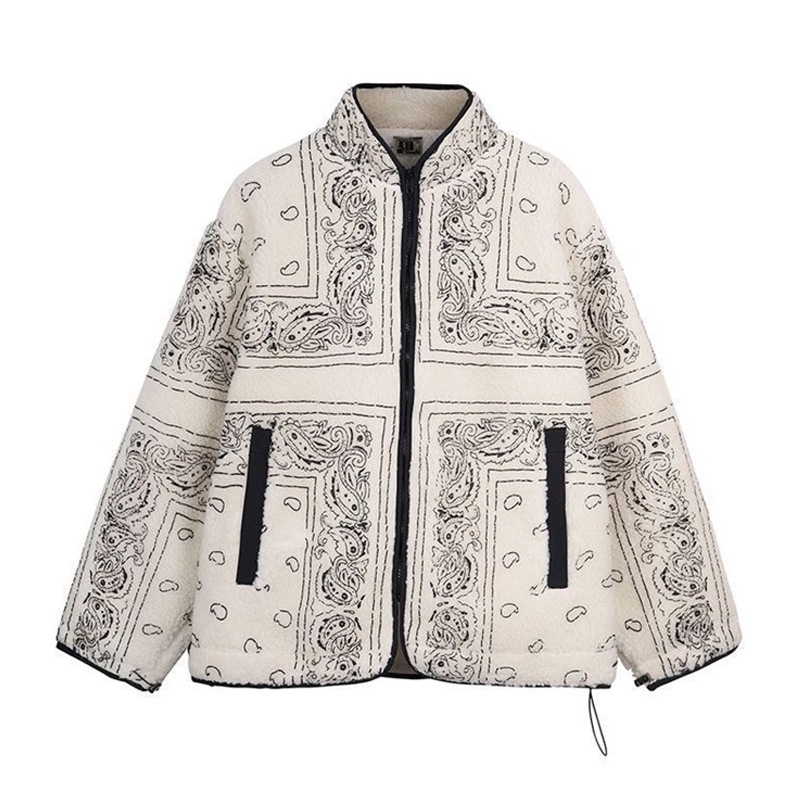 Women's autumn and winter design of printed BF style short coat Photo Color - Shop at LoveMi