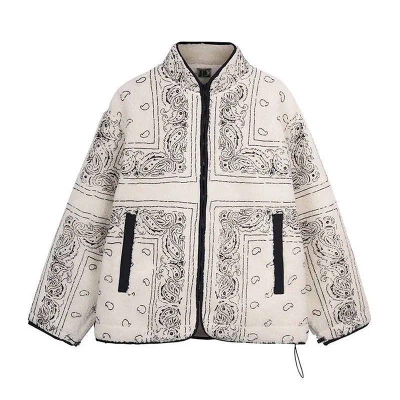 Women's autumn and winter design of printed BF style short coat - Photo Color