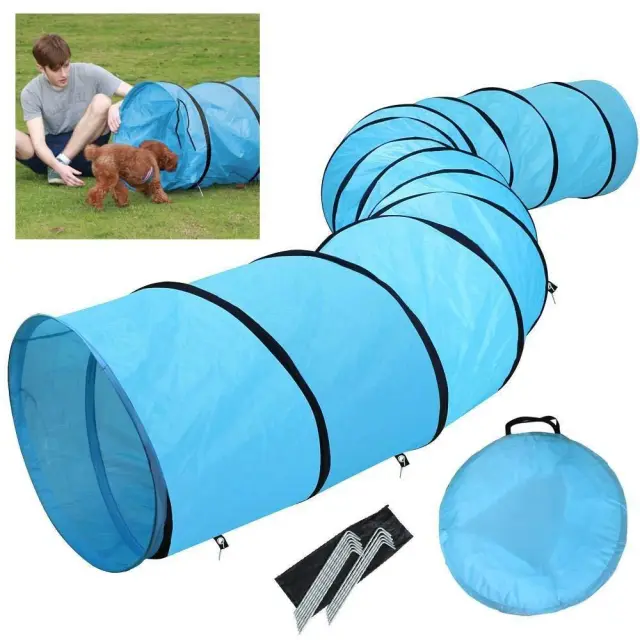 Drop ShippingJouets Vente Chaude Tunnel Chat Tunnel Chaton Chiot Pet Fournitures Blue - Shop at LoveMi