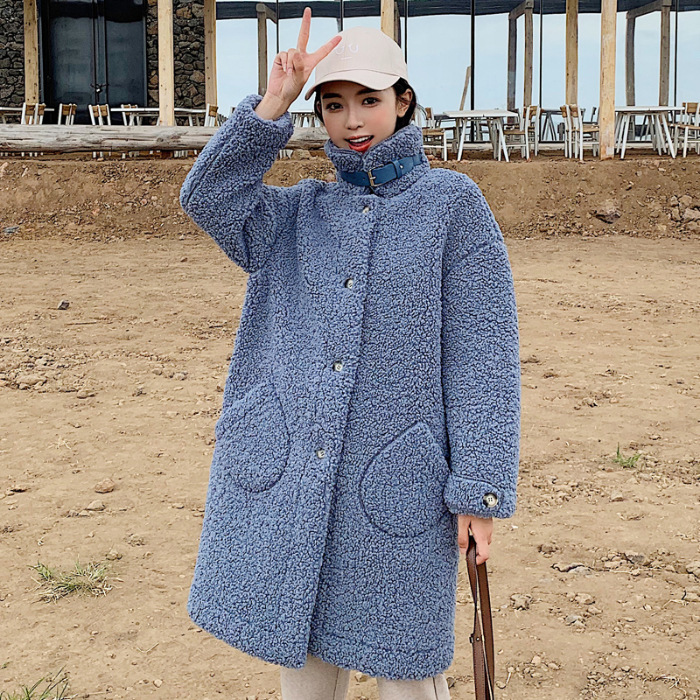 Lamb woolen coat