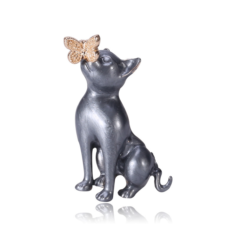 Puppy dog animal brooch