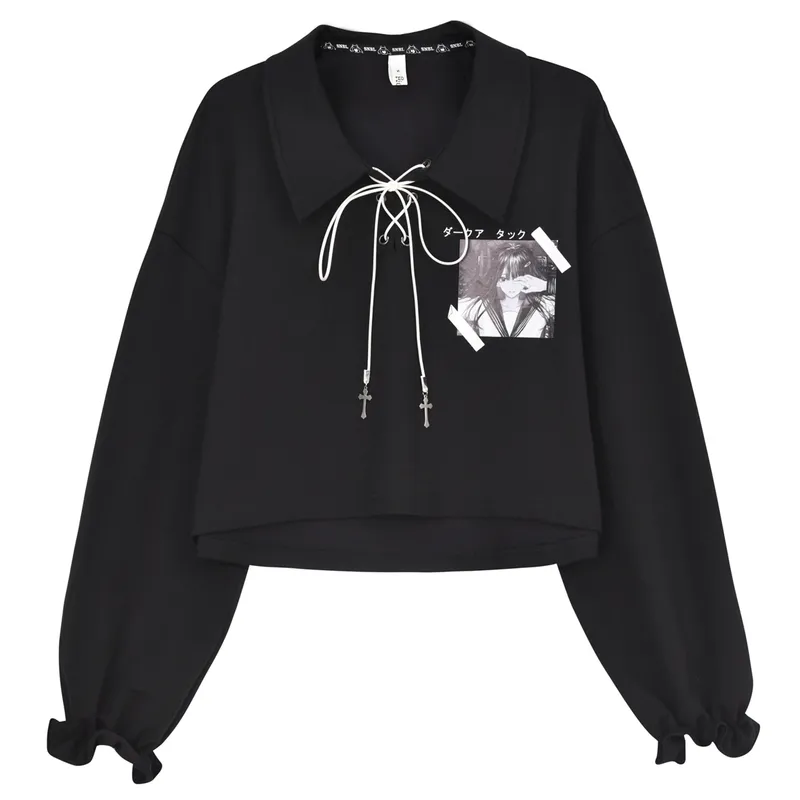 polo shirt long sleeve t-shirt - Black