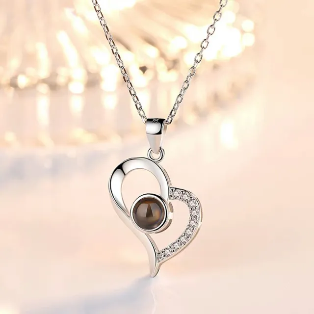 Women's Titanium Steel Non fading Necklace Uv Platinum Plated - Shop at LoveMi