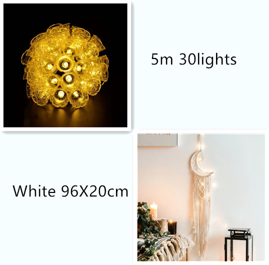 4 meters 20 light bells solar light string – Warm white set, 5m
