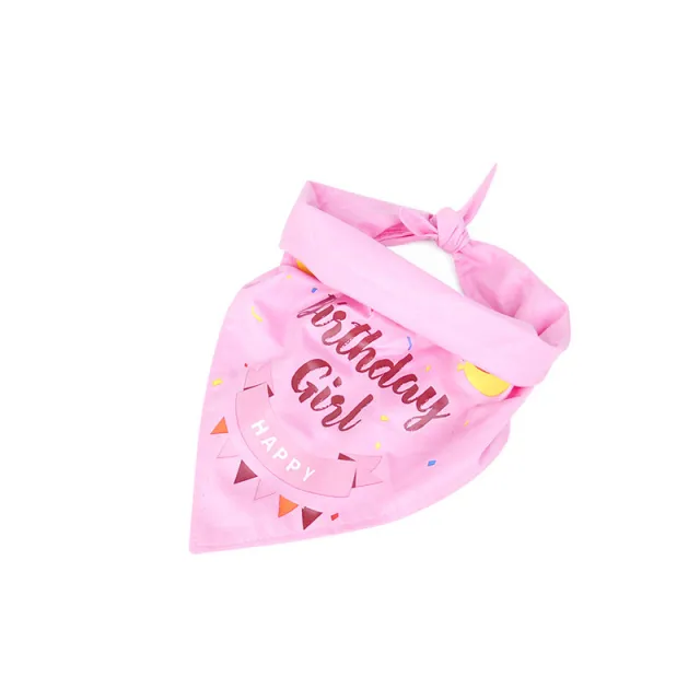 Cute pet birthday party scarf Pink Bib - Shop at LoveMi