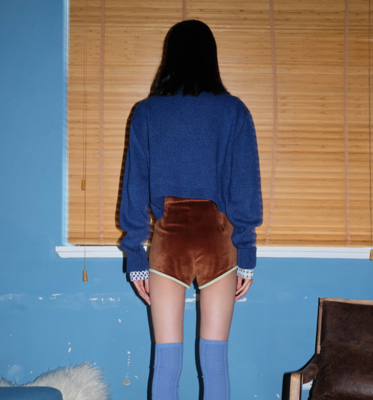 Romantic Impressionist Picasso Retro Wool Sweater Cardigan Loose Short