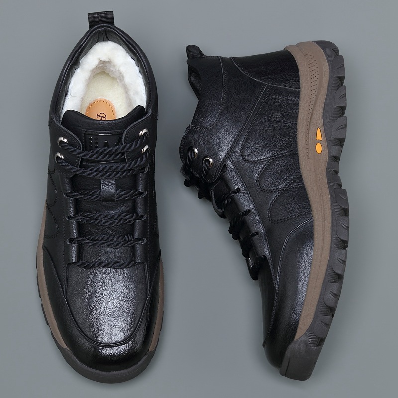 Plus Velvet Warmth Thick High-top Cotton Shoes