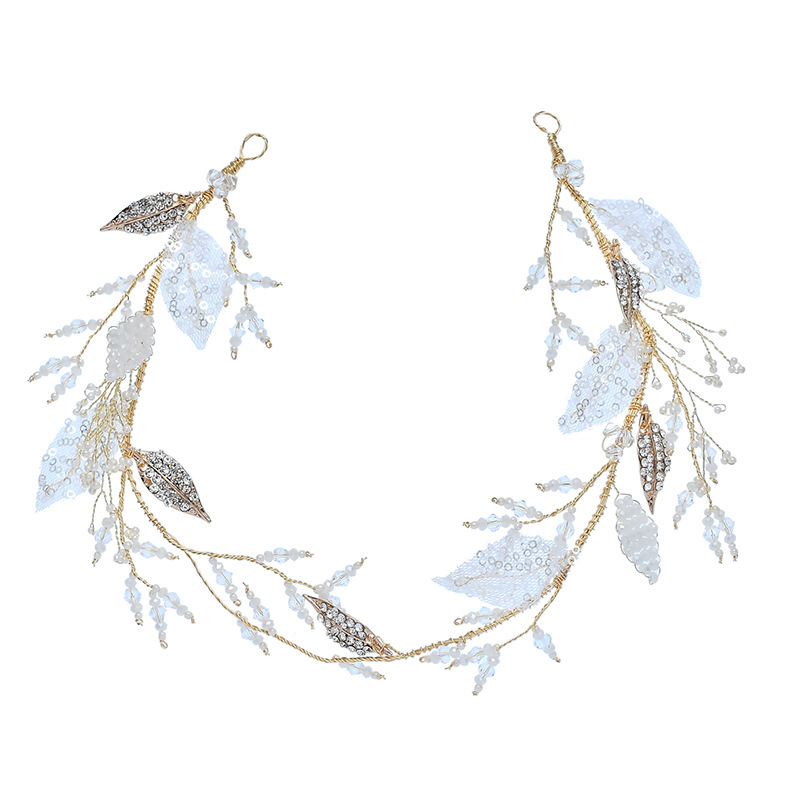 Bridal lace headband Gold - Shop at LoveMi
