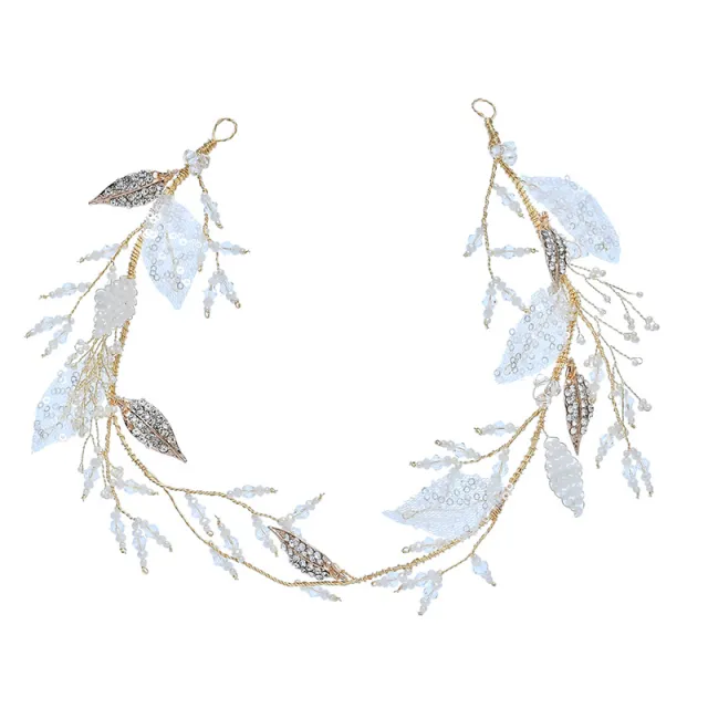 Bridal lace headband Gold - Shop at LoveMi