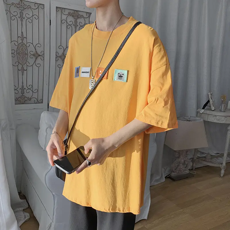 Loose and versatile handsome half sleeve men's